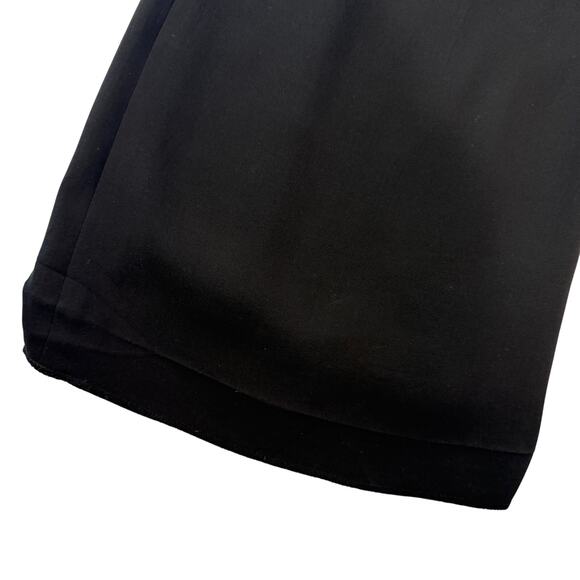 Lauren Ralph Lauren 100% Silk Wide Leg Dress Pants Women’s 12 Black Quiet Luxury - Picture 9 of 10